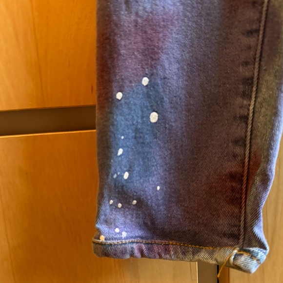 Off White Denim Virgil Abloh Paint Spray Splatter Skinny Jeans - Picture 7 of 13